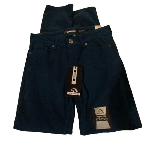 JORDACHE Bluish-Green SKINNY JEANS SIZE 4 NWT - Picture 1 of 6